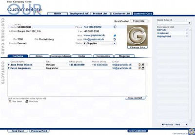 CustomerBase 5.1 screenshot