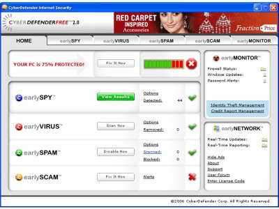 CyberDefenderFREE 2.0 screenshot