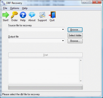 DBF Recovery 4.1 screenshot