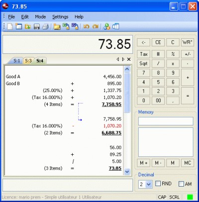 DeskCalc PRO 4.2.9 screenshot