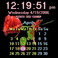 Desktop Clock Valentine's Edition 3.6.223 screenshot