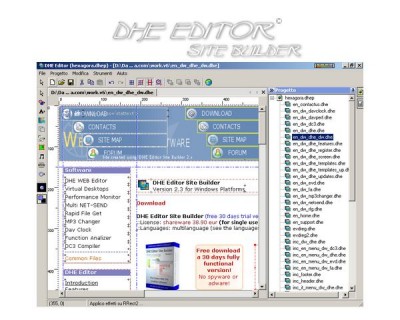 DHE Editor Site Builder 2.8 screenshot