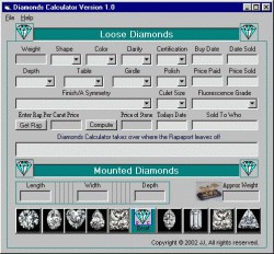 Diamond Calculator 3.21 screenshot