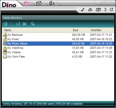 Diino 4.2 screenshot