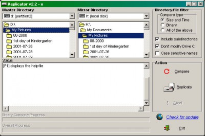 Directory Replicator 2.2.6 screenshot