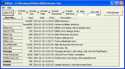 DIRlist 3.1.63 screenshot