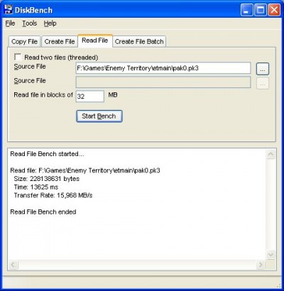 Disk Bench 2.5.0.3 screenshot