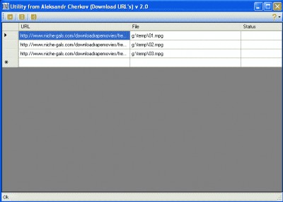 Download URLs utility 1.0 screenshot