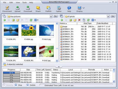 DriveHQ FileManager 1.1 screenshot