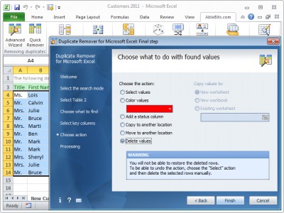 Duplicate Remover for Microsoft Excel 2.5.4 screenshot