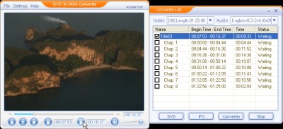 DVD To OGG Converter 1.01 screenshot