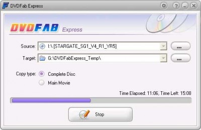DVDFab HD Decrypter 3.0.9.6 screenshot