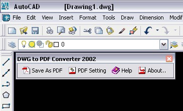 DWG to PDF Converter 2002 2.00 screenshot