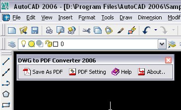 DWG to PDF Converter 2006 2.00 screenshot