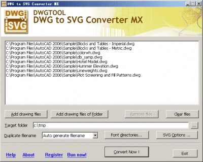 DWG to SVG Converter MX 5.6.2 screenshot