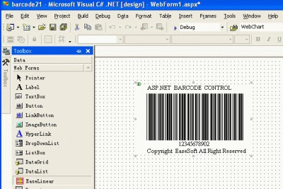 EaseSoft ASP.NET Barcode Control 4.0.0 screenshot