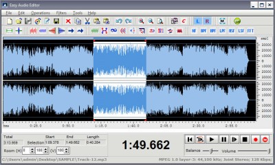 Easy Audio Editor 8.3.4 screenshot