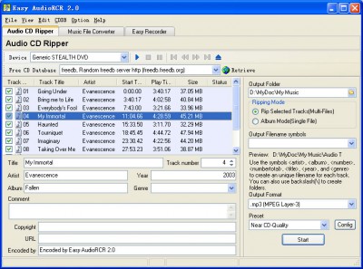 Easy Audio RCR 2.1 screenshot