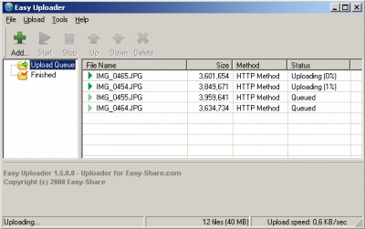 EasyUploader 1.5.1 screenshot