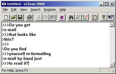 eClean 2000 3.0.4 screenshot