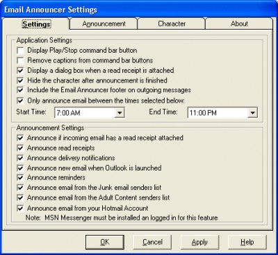 Email Announcer 4.0.0 screenshot