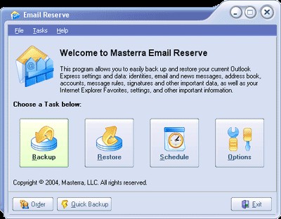 Email Reserve 1.4 screenshot