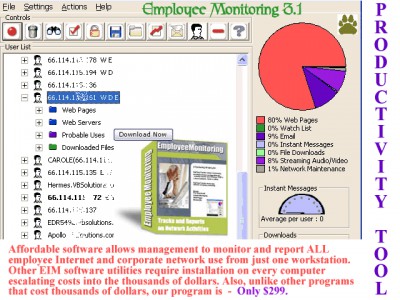 Employee Monitoring 3.1 screenshot