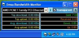 Emsa Bandwidth Monitor 1.0.50 screenshot