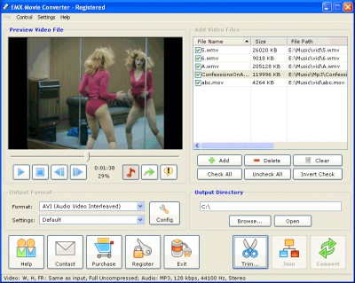 EMX Movie Converter 2007 3.1 screenshot