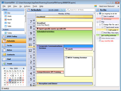 EssentialPIM 8.56 screenshot