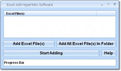 Excel Add Hyperlinks Software 7.0 screenshot