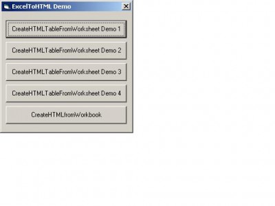 ExcelToHTML 2.0 screenshot