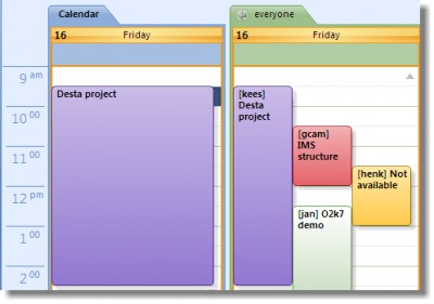 Exchange GroupCalendar 3.0 screenshot