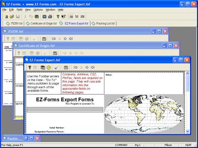 EZ-Forms-EXPORT 5.50.ec.22 screenshot