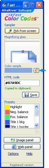 Fast Color Codes 1.0 screenshot