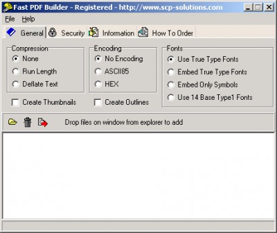 Fast PDF Builder 1.0 screenshot