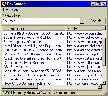FavSearch 1.5 screenshot