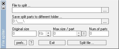 File Spliter 1.0.2.8 screenshot