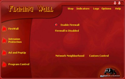 FlamingWall 1.2 screenshot