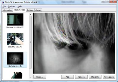 Flash2X Screensaver Builder 3.0.1 screenshot