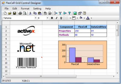 FlexCell Grid Control 6.2.0 screenshot