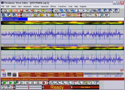 FlexiMusic Wave Editor Dec2010 screenshot