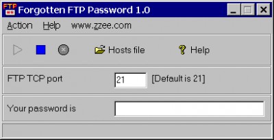 Forgotten FTP Password 1.0 screenshot