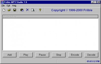 Froebis MP3 Studio 1.6 screenshot