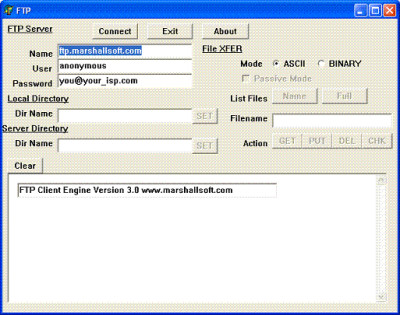 FTP Client Engine for Visual Basic 4.0.0 screenshot