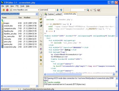 FTPEditor 4.0.5 screenshot