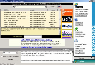 GeoWhere 2.11 screenshot