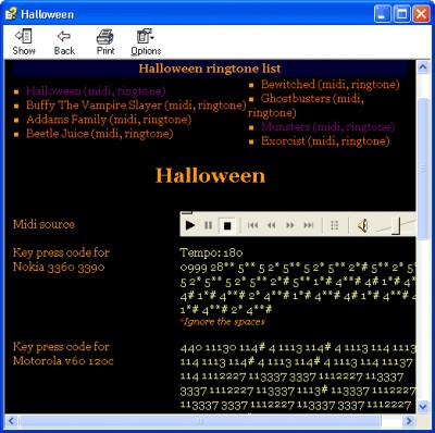 Halloween Ringtone XE 1.0 screenshot