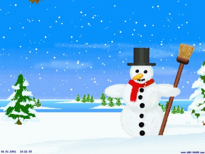 Happy Snowman Screensaver 4.10.0510 screenshot