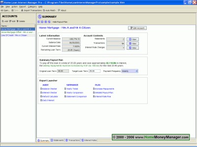 Home Loan Interest Manager Pro 7.1.130115 screenshot